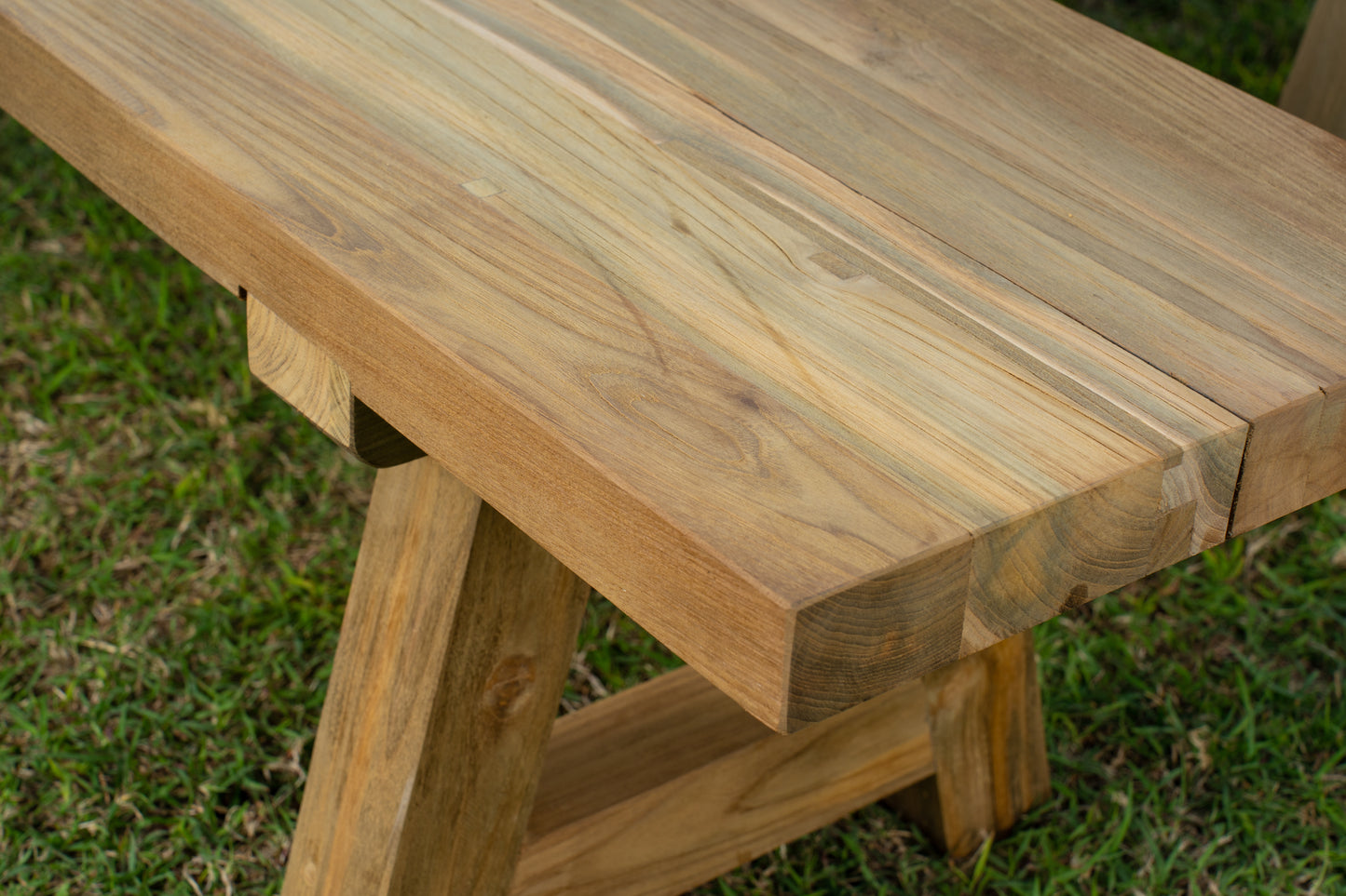 Premium Teak Garden Table Kastil 200 cm with 2 benches