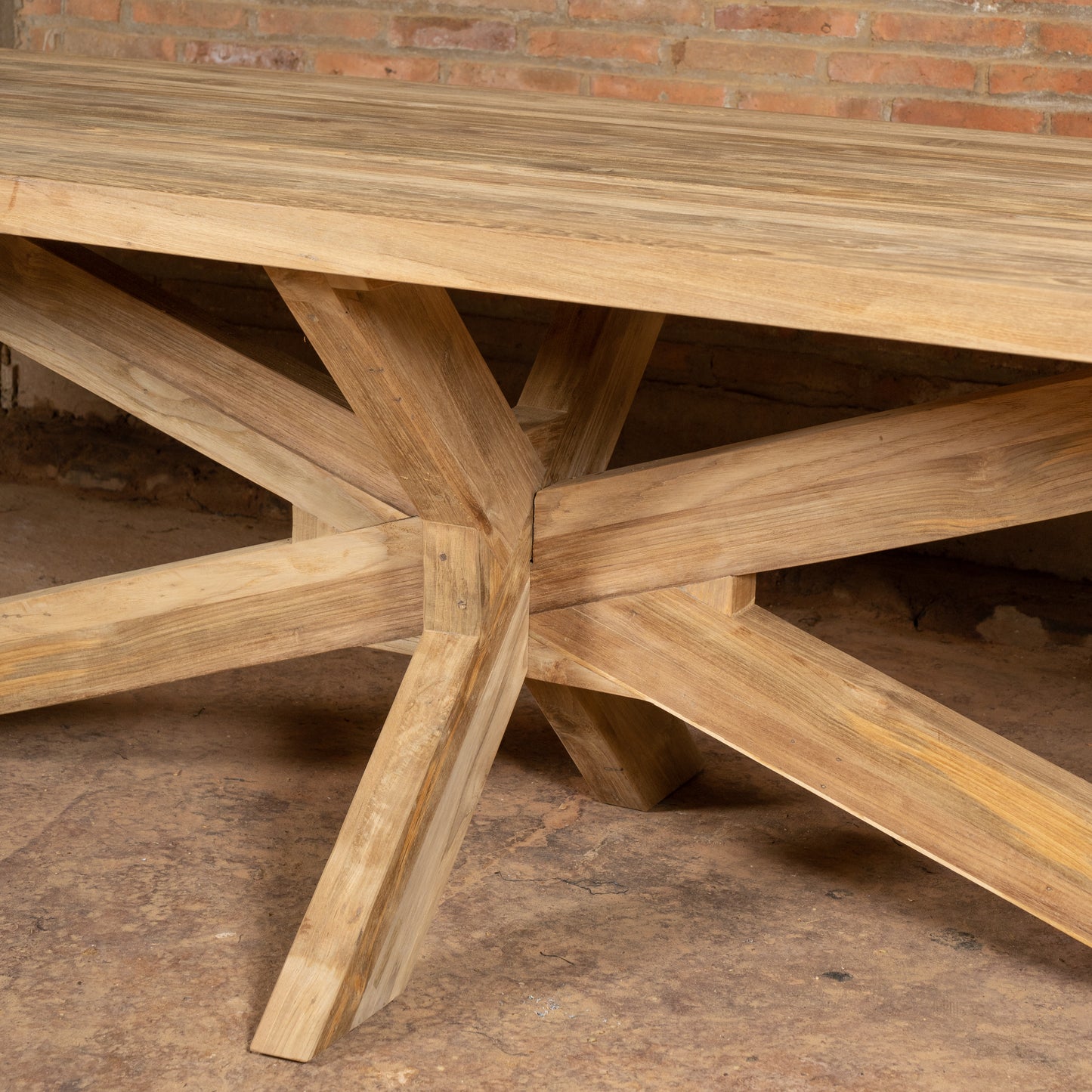 Premium Rectangular Teak Garden Table Silang 200 cm