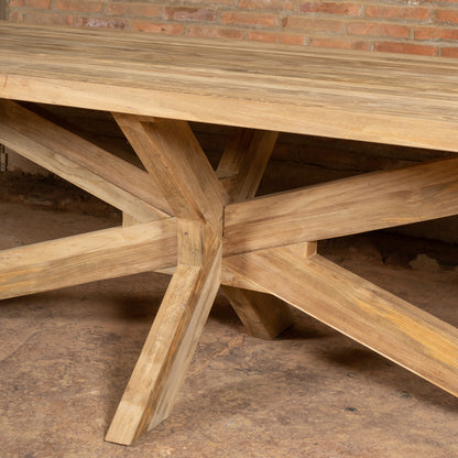 Premium Rectangular Teak Garden Table Silang 200 cm