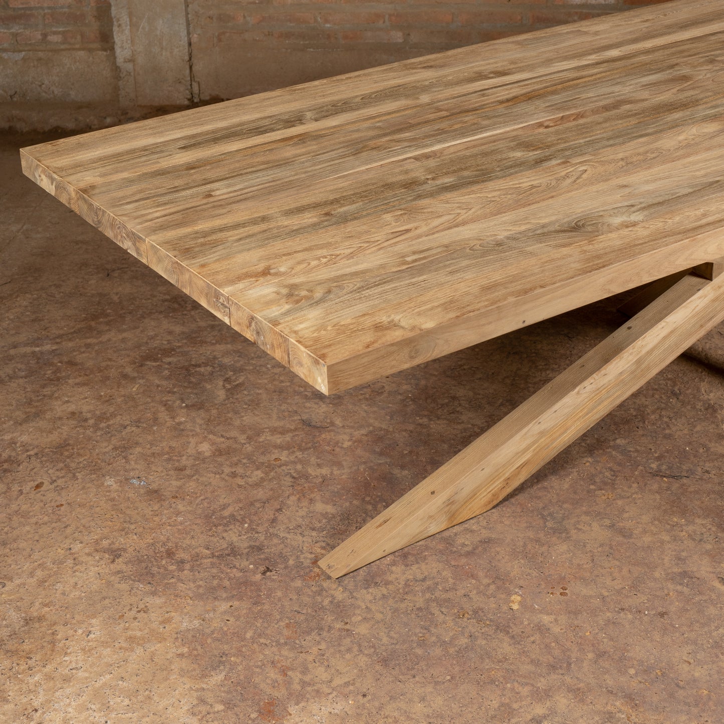 Premium Rectangular Teak Garden Table Silang 200 cm