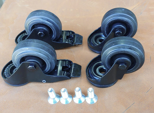 Set van 4 premium zwenkwielen