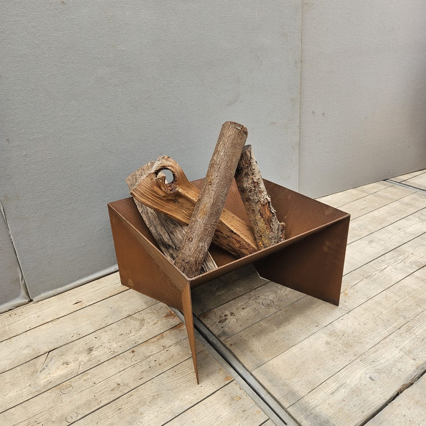 Square fire bowl 50 cm x 50 x 50