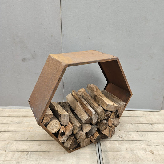 Rangement pour bois Modèle nid d'abeille H 87 cm