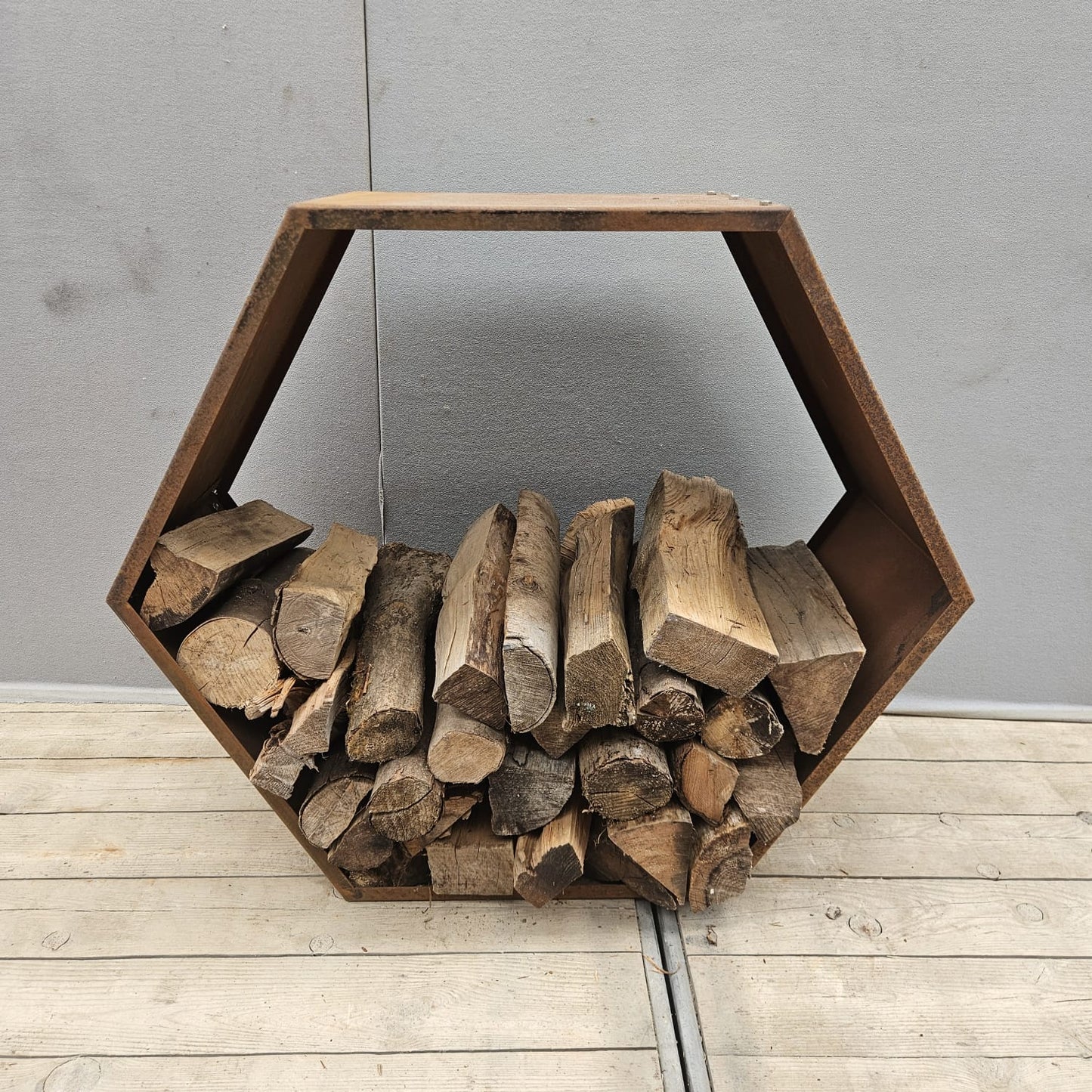 Wood storage Model honeycomb H 87 cm