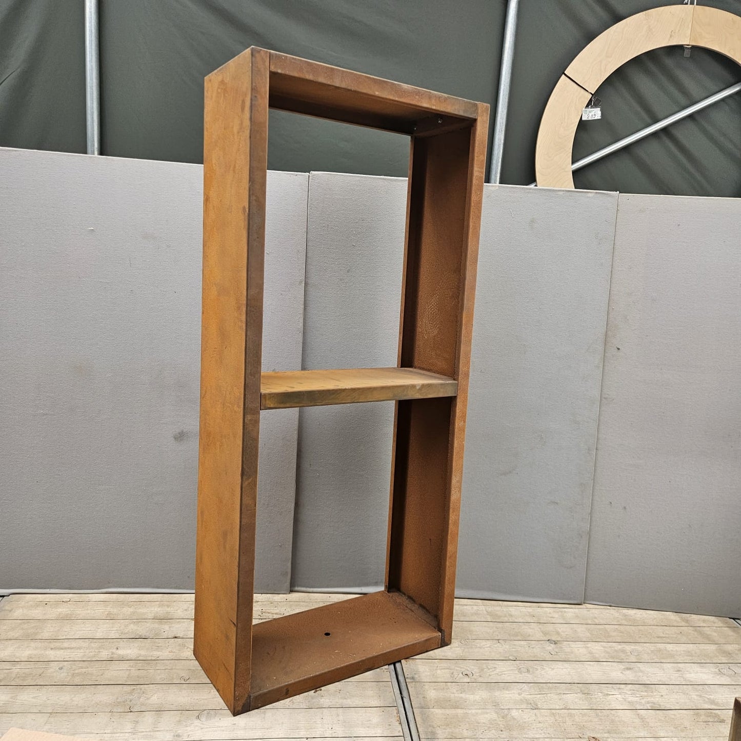 Corten steel wood storage 180 cm x 80 cm