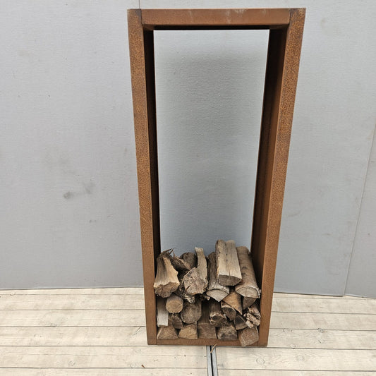 Rangement à bois en acier Corten H150 cm Modèle rectangle