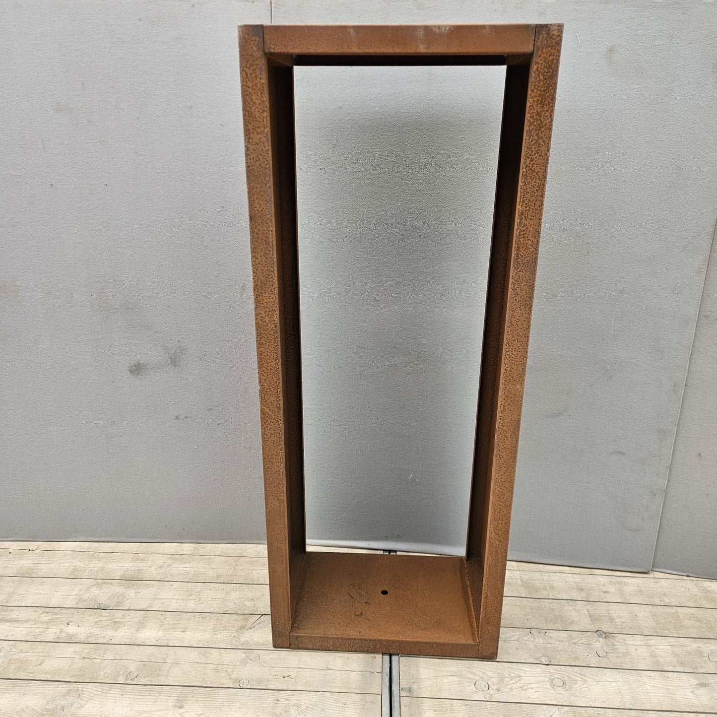Corten steel wood storage H150 cm Model rectangle