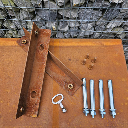 Boîte aux lettres avec ouverture d'angle, hauteur 120 cm