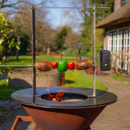 BBQ Plancha Rotisserie Set with Motor (304 Stainless Steel)