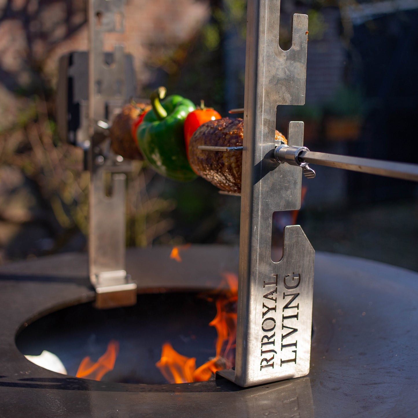 BBQ Plancha Rotisserie Set with Motor (304 Stainless Steel)