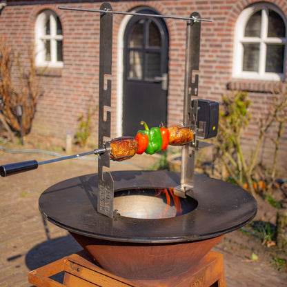 BBQ Plancha Rotisserie Set with Motor (304 Stainless Steel)
