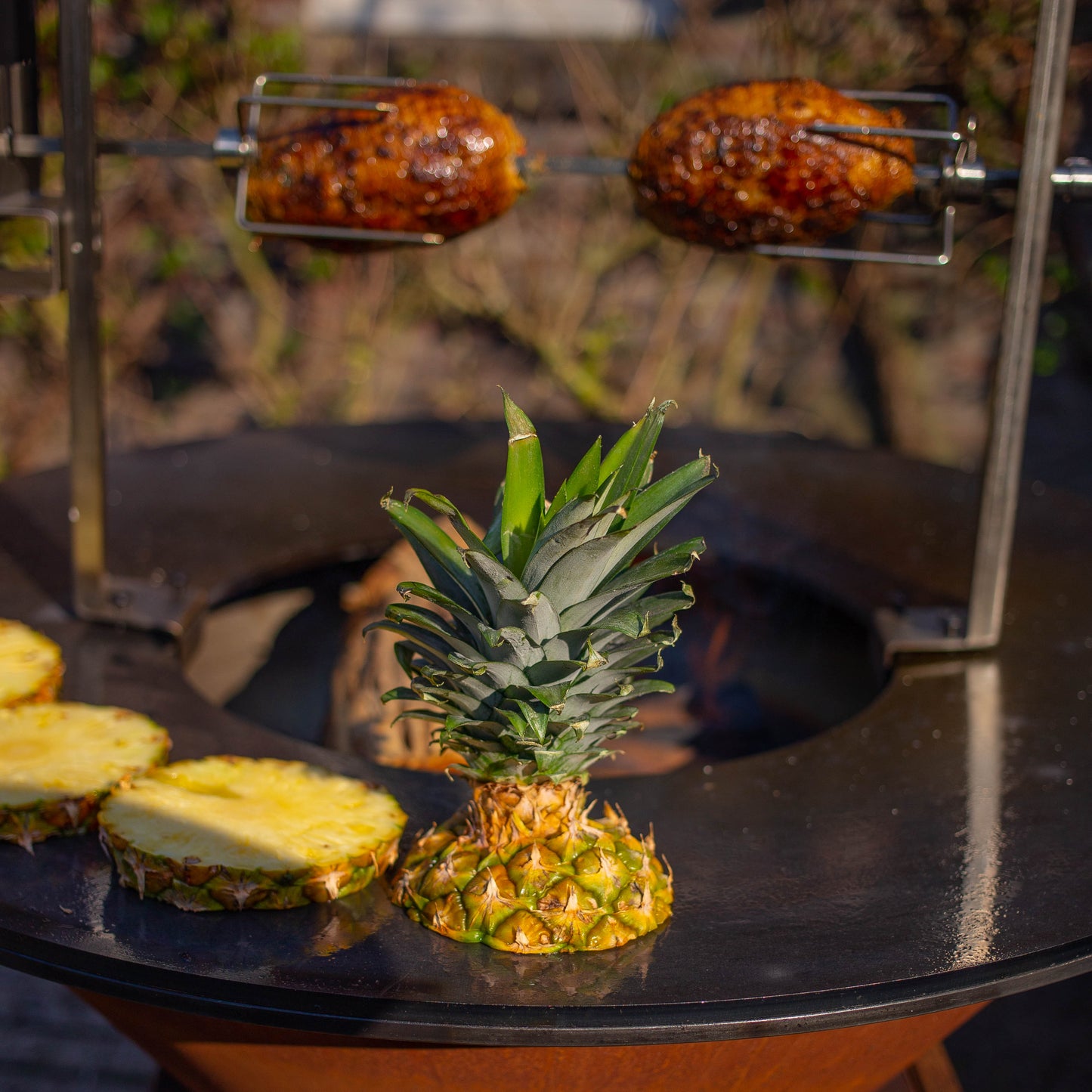 BBQ Plancha Rotisserie Set with Motor (304 Stainless Steel)