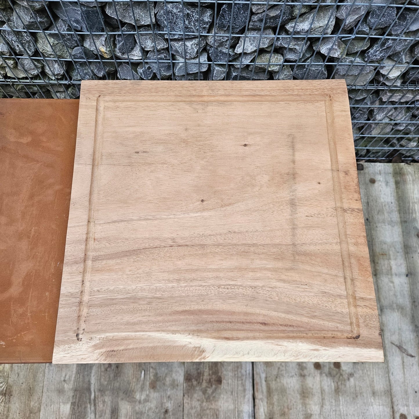 Kapblok in massief hout