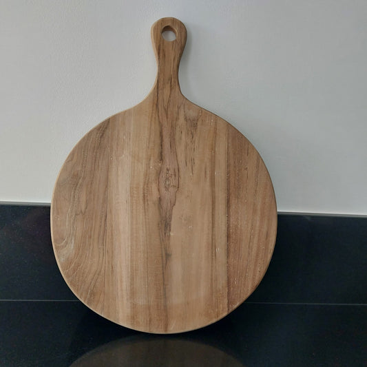Teak pizza board – Ø 40 cm