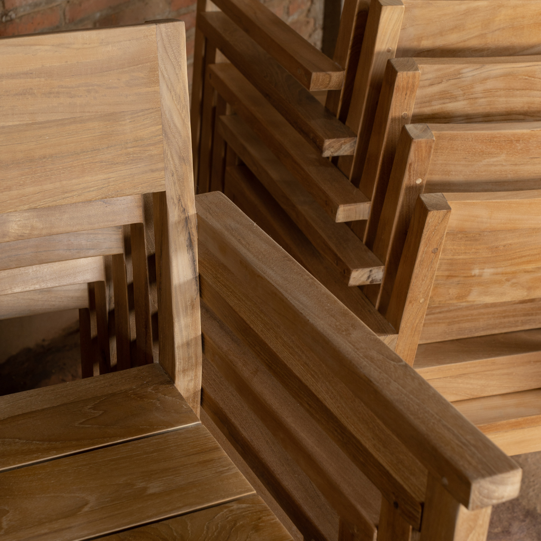 Premium Stackable Teak Garden Chair Salawati 1st