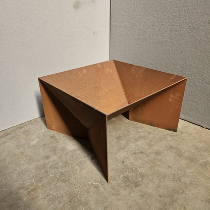 Square fire bowl 50 cm x 50 x 50