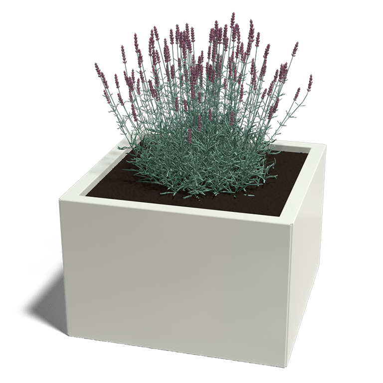 Plantenbak gepoedercoat staal 60 x 60 cm