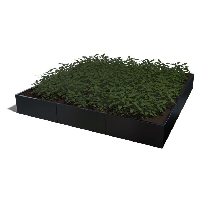 Plantenbak gepoedercoat staal 300 x 300 cm