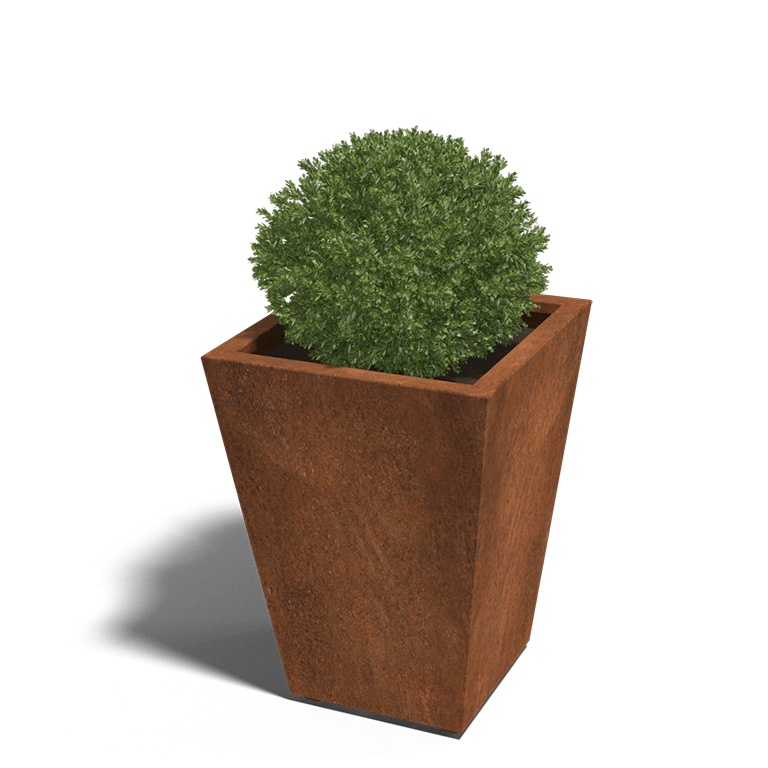 Plantenbak gelast in cortenstaal Cone 60 x 60 x 80 cm