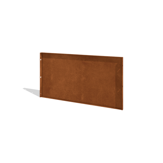 Panneau de clôture en acier Corten H 120 x 63,3 cm