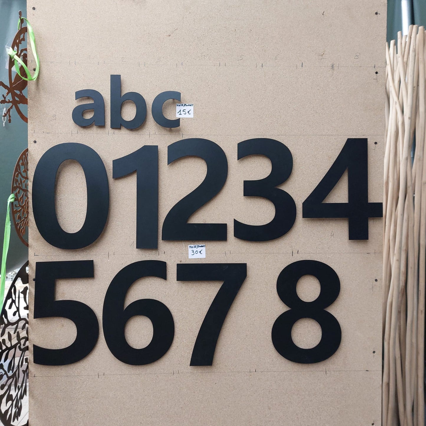 Corten steel house number 1 - 30 cm